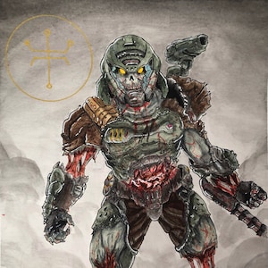 Zombie Slayer - Watercolor