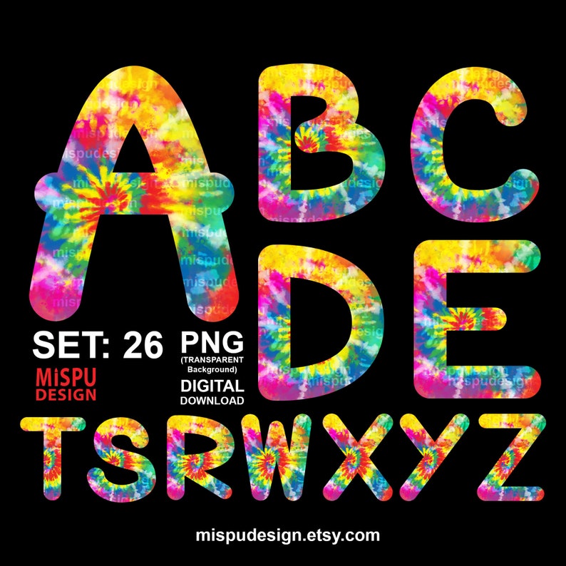 Alphabet Tie Dye Font Dye Tie Batik Peace Signs Llsams Alphabet Tie Dye Font Dye Tie Batik Peace Signs Llsams