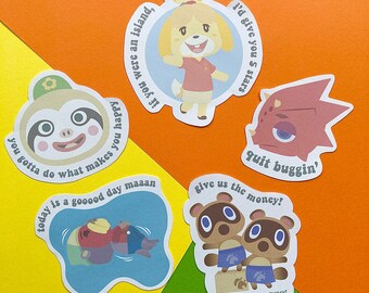 Animal Crossing Timmy /& Tommy Die Cut Sticker Set