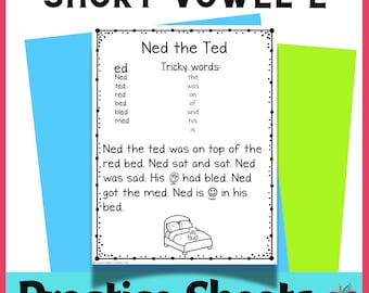 Short Vowel E Word Family Stories: Decodable Phonics Passages for Reading Fluency & Intervention