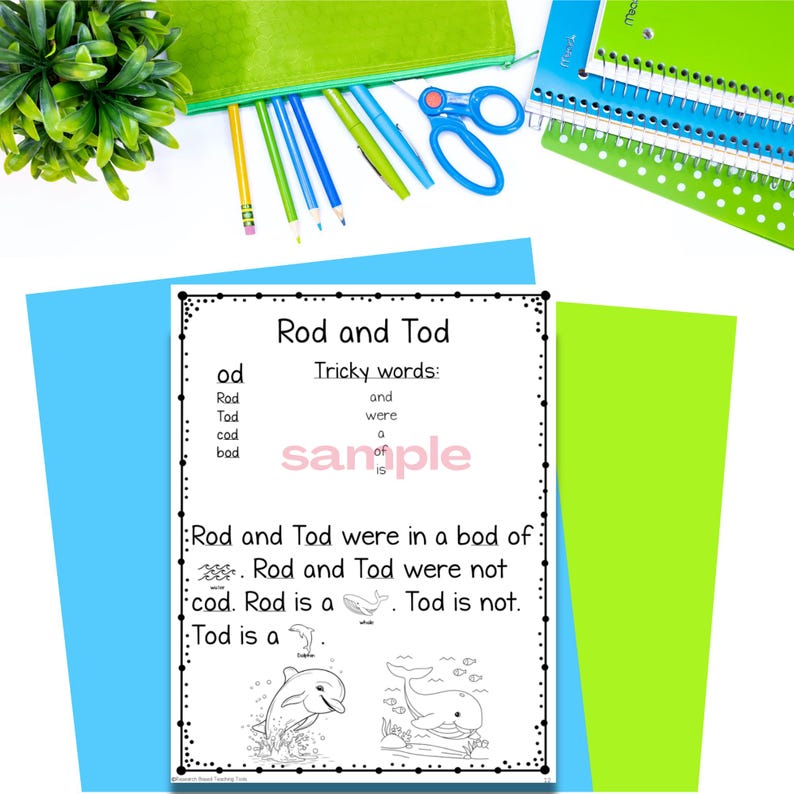 CVC Short Vowel Word Family Story Bundle: Printable Phonics Passages ...