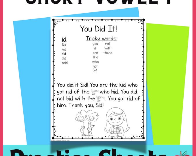 Phonics Short Vowel Worksheets Bundle - Etsy Hong Kong