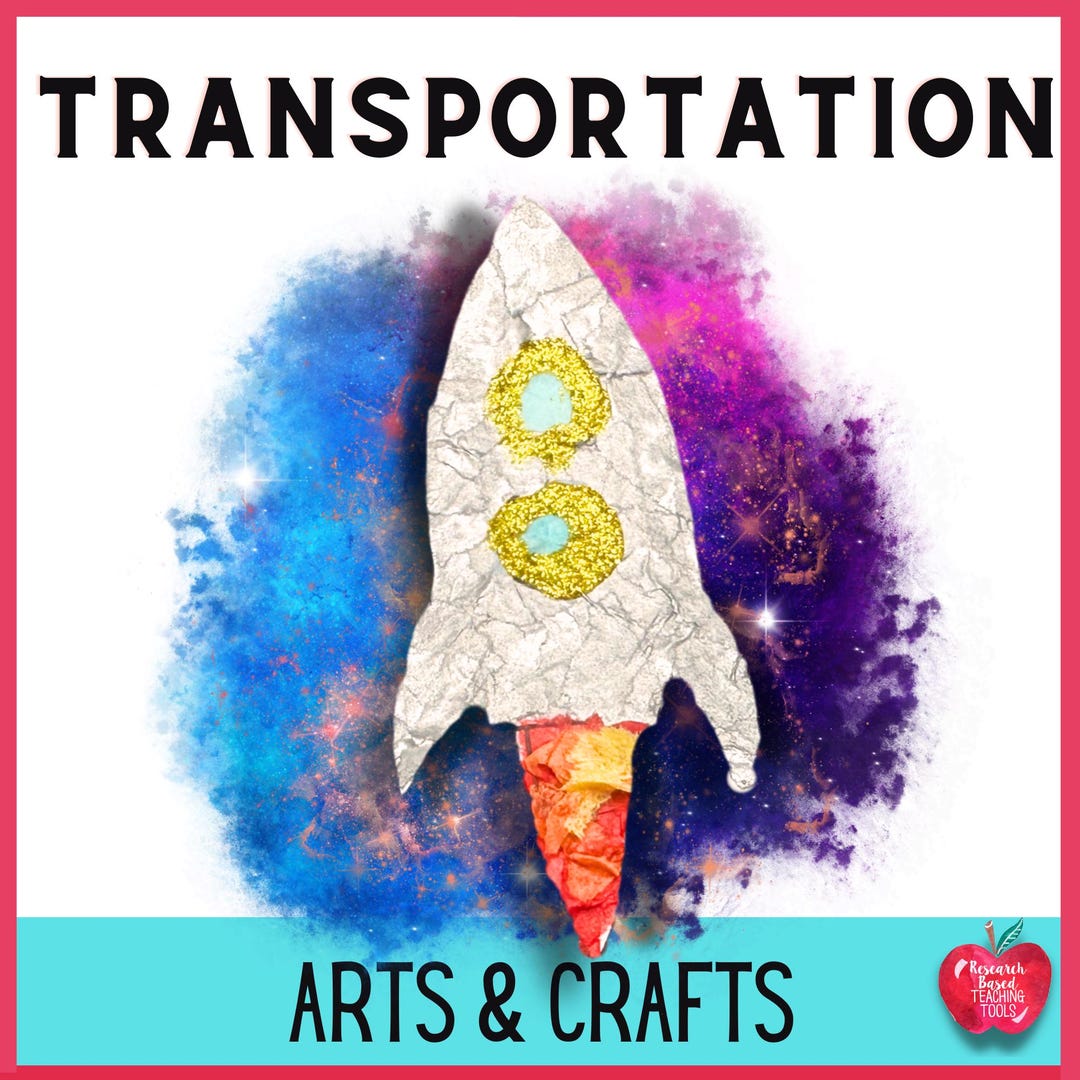 Ultimate Transportation Arts and Crafts Kit Q-tip Painting & Collages ...