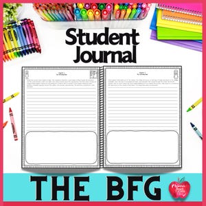 BFG Reading Journal: Character Analysis, Illustration & Comprehension Activities for Roald Dahl's Novel