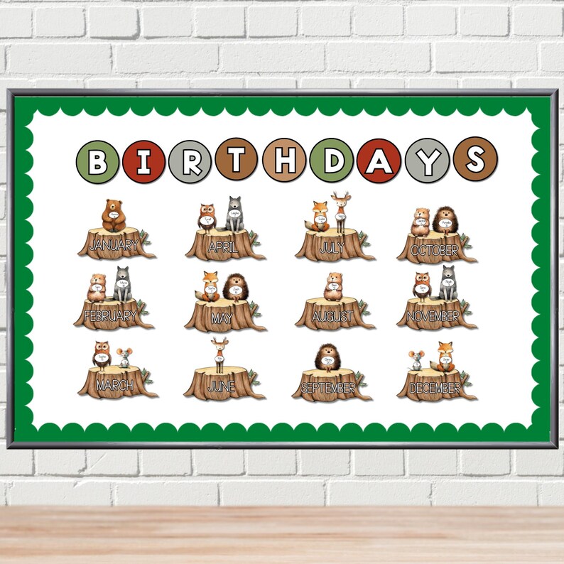 Woodland Animal Classroom Calendar Set: Forest Theme Decor With Weather ...