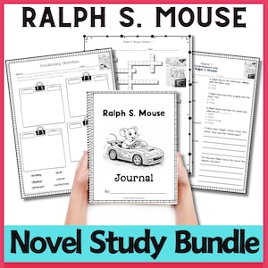 ラルフ・S・マウス小説学習教材セット：語彙クイズ、ジャーナルプロンプト、読解力問題（小学3・4年生向け英語学習教材）