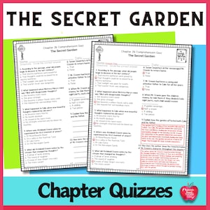 May include: Two printable worksheets for a chapter comprehension quiz on the book "The Secret Garden". The worksheets are designed for students to circle the correct answer to multiple choice questions about the book.