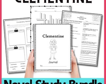 Clementine Novel Study Bundle Printable Reading Comprehension Activities Pack for Homeschool ELA Literacy Center