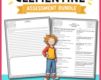Clementine Novel Study Bundle Reading Comprehension Journals Teacher Resource Activities Printable PDF