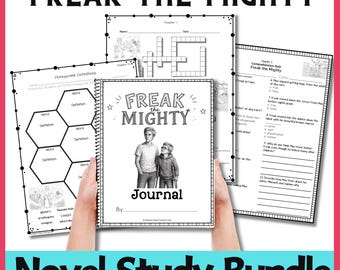 Freak the Mighty Novel Study Bundle | Chapter Quizzes, Vocabulary Games & Reading Journal