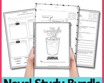 Lemonade War Novel Study Bundle - Reading Comprehension Worksheets, Quizzes & Vocabulary Activities 3rd-5th Grade PDF