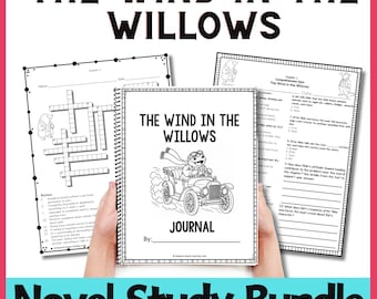 Wind in the Willows Novel Study Bundle, Vocabulary, Quizzes, Journal