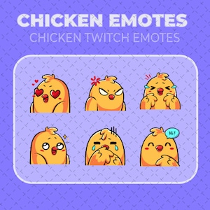 Twitch emotes | Chicken Twitch Emotes | Chicken Twitch Emotes | Emotes For Streamers