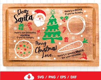 Download Dear Santa Plate Etsy