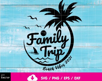 Family Beach Vacation Svg Etsy