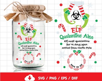 Elf Quarantine Svg | Etsy