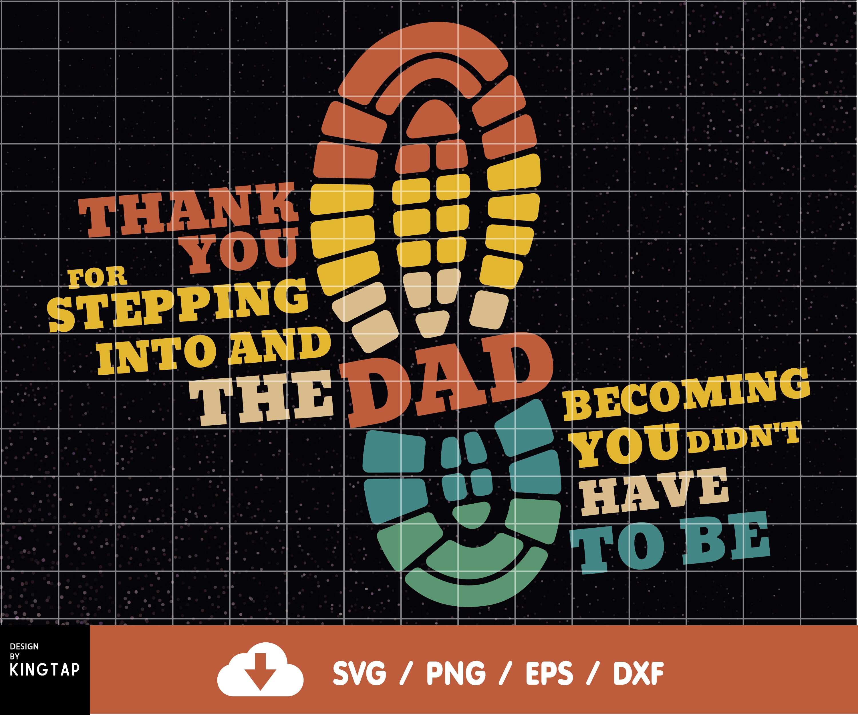 Download Step Dad svg Thank You Dad svg Digital Downloads Fathers Day | Etsy