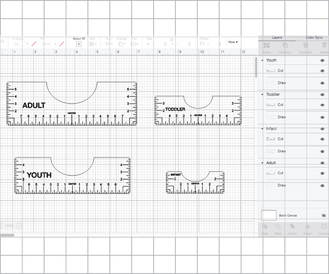 Download Tshirt Ruler SVG Bundle T-shirt Alignment Tool SVG Design | Etsy