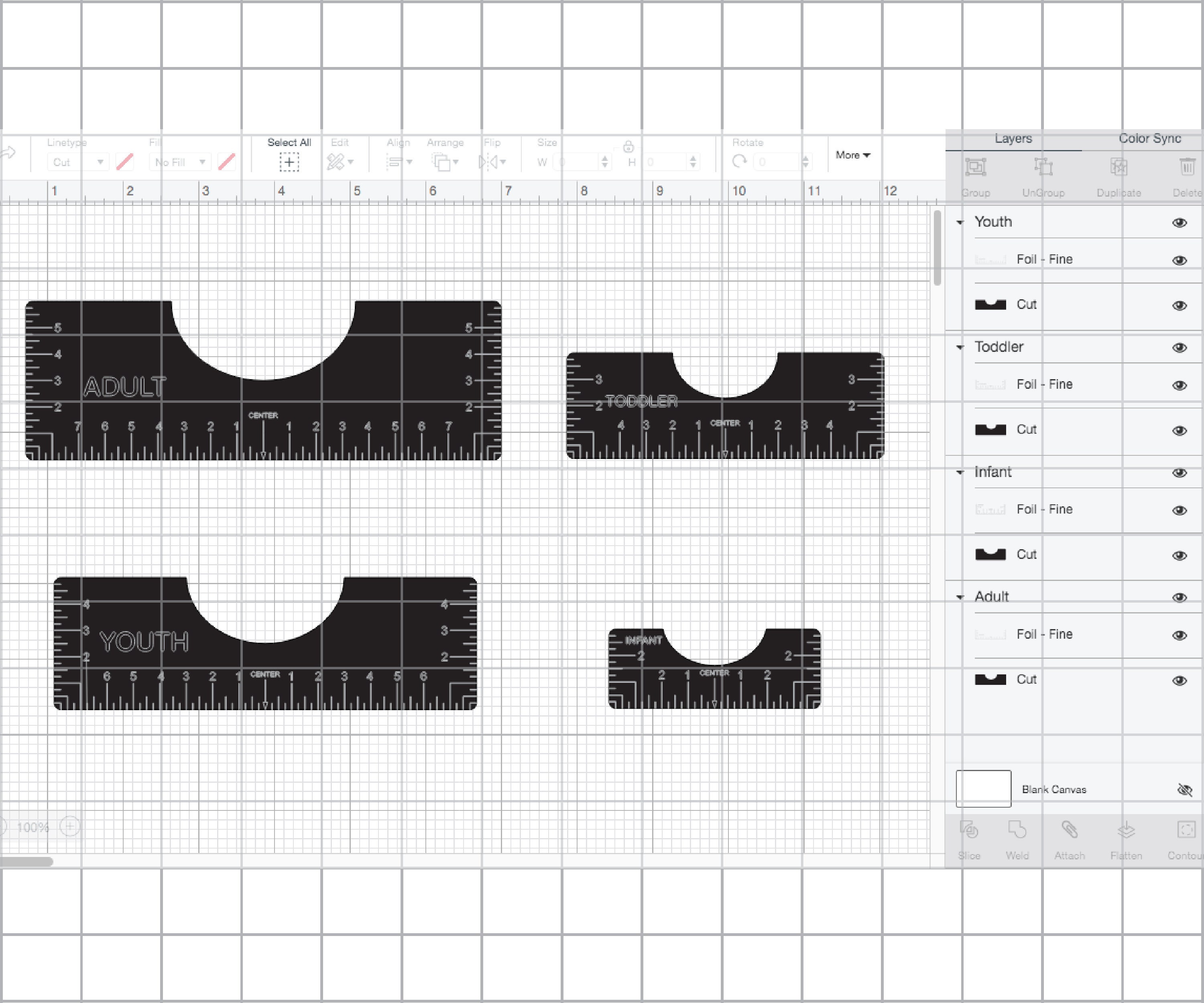 Download Tshirt Ruler SVG Bundle T-shirt Alignment Tool SVG Design | Etsy
