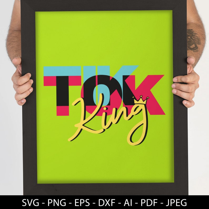 Download Tik Tok King SVG / Gifts for Birthday Boy SVG / SVG Files For | Etsy