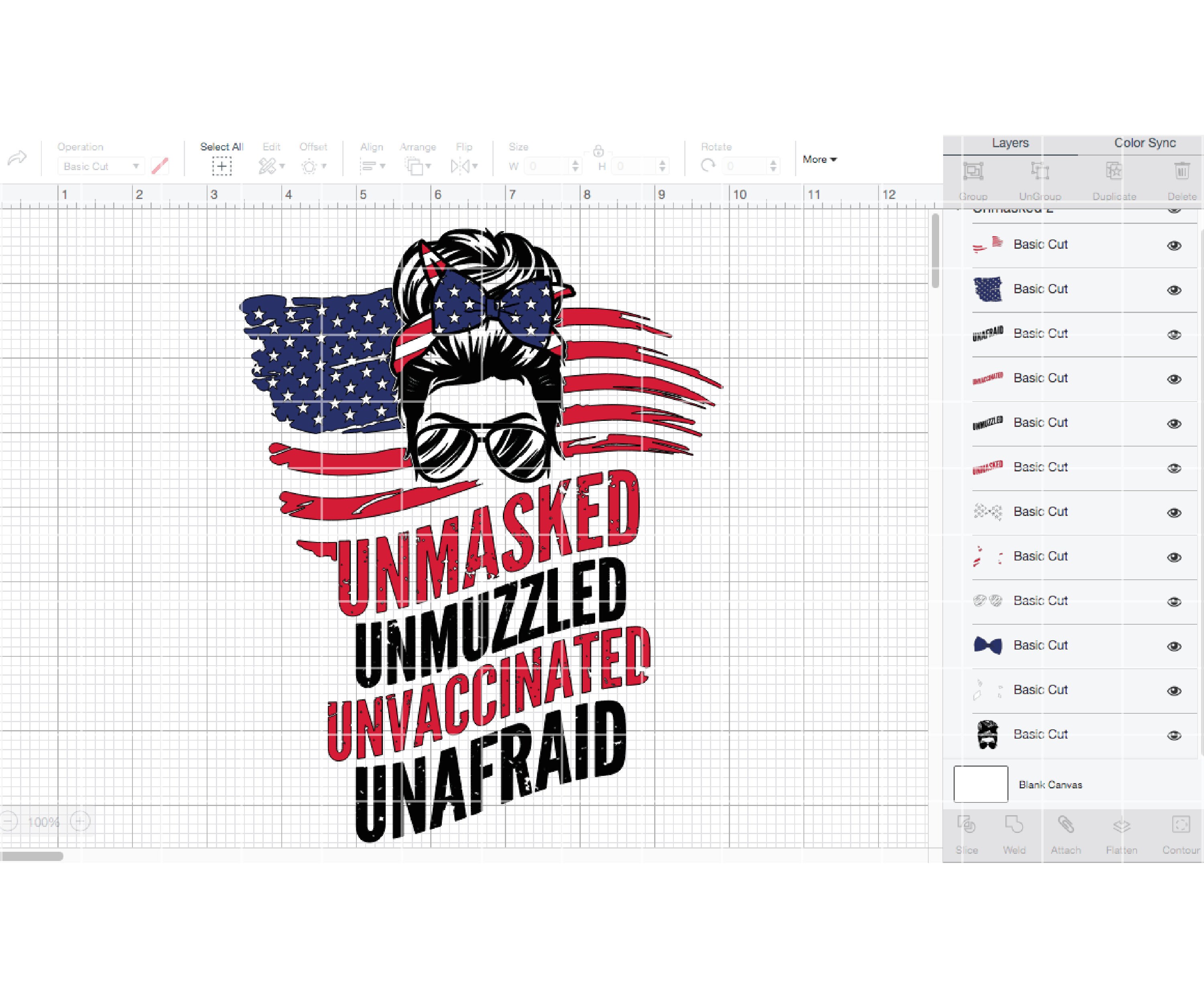 Unmasked Unmuzzled Unvaccinated Unafraid svg Distressed | Etsy