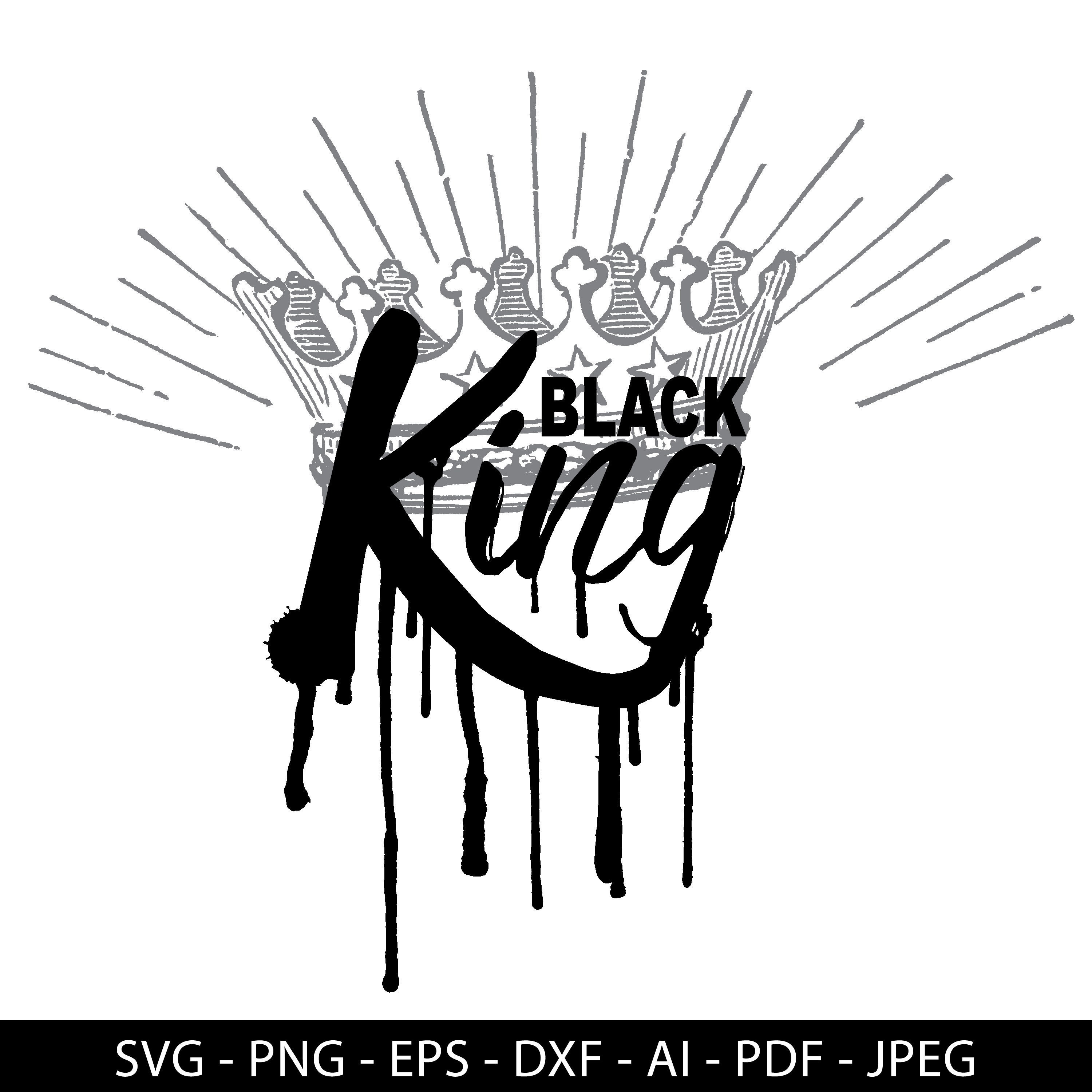 Download Black King Drip Crown SVG / African American SVG / SVG ...