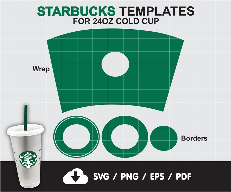 Download Starbucks Cup Template SVG For Starbucks Reusable Venti ...