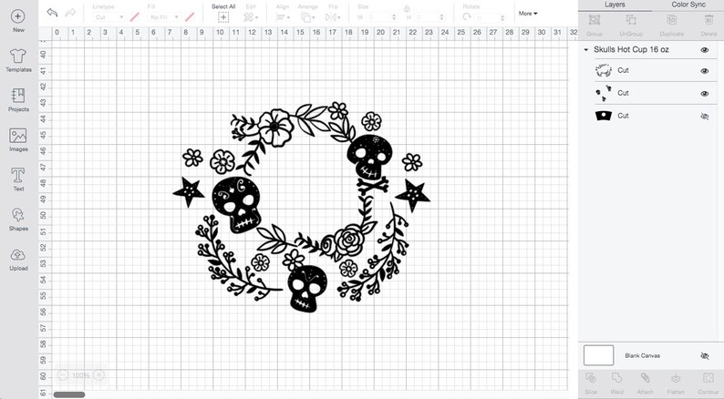 Download Halloween Skull Starbucks Cup SVG Dia De Los Muertos SVG ...