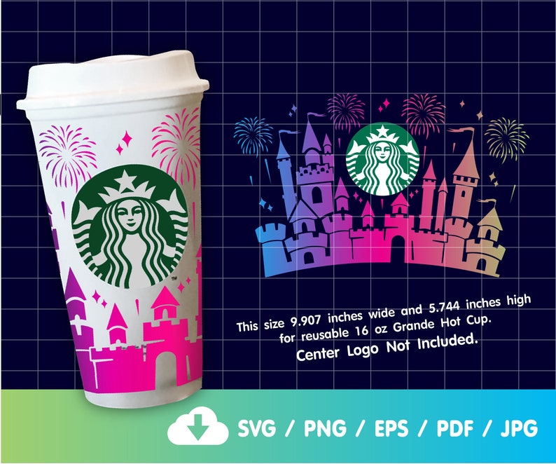 Download Christmas Starbucks Cup SVG Castle SVG For Starbucks Full ...