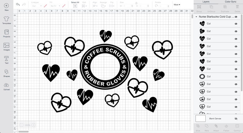 Download Full Wrap Nurse Starbucks Cup SVG Coffee Scrub Rubber ...