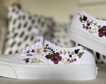 floral embroidered vans