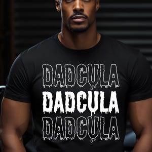 Dadcula, Halloween, Letras de goteo, Camiseta divertida para papá, Temporada de miedo, Calcomanía, Decoración del hogar, Camiseta, Descarga digital