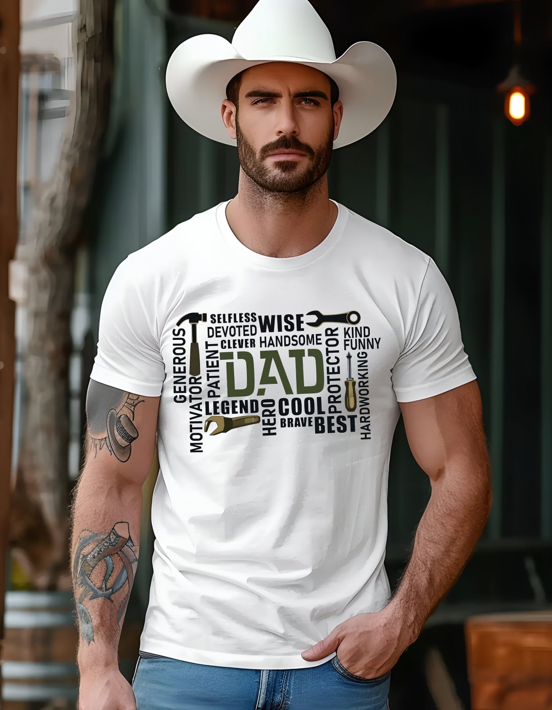Dad, Tools, Words Describing Dad, Father's Day, Holiday, Mug, Decal, T ...