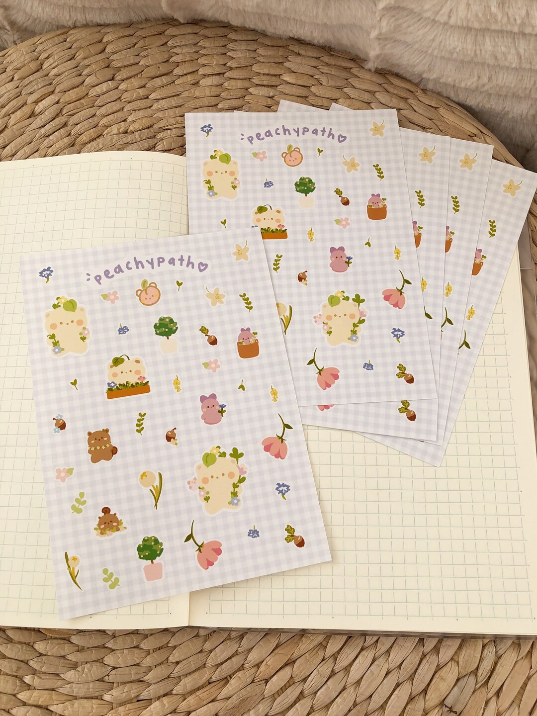 Springtime Puddles & Friends Sticker Sheet - Etsy