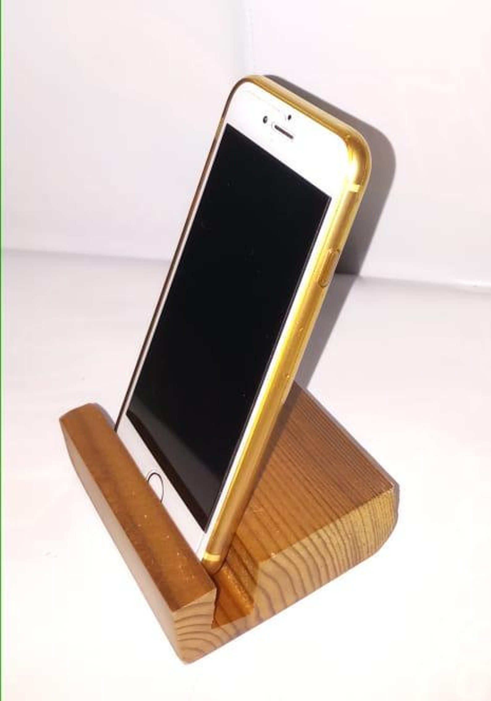 Wooden Smart Phone Stand Teak Wood Dock Station for Man Iphone Etsy