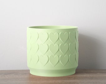 The Heart Pot in Mint Green