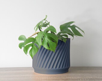 The Penelope Planter in Navy Blue