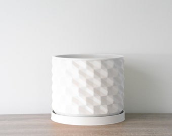 The Bibliotheque Planter in White