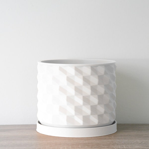 The Bibliotheque Planter in White