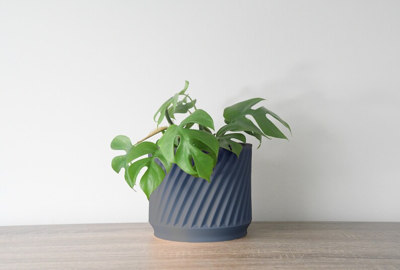 Penelope Planter with Drainage, 3D Printed Plant Pot, Home Decor, 6 Inch, 8 Inch, Succulent Pot, Flower Pot, Unique Planter, Plant Lover Gift, Event Decor, Modern Planter, Farmhouse Plant Pot, Miss Planty Pants