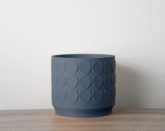 The Heart Pot in Navy Blue