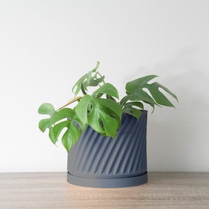 Penelope Planter with Drainage, 3D Printed Plant Pot, Home Decor, 6 Inch, 8 Inch, Succulent Pot, Flower Pot, Unique Planter, Plant Lover Gift, Event Decor, Modern Planter, Farmhouse Plant Pot, Miss Planty Pants