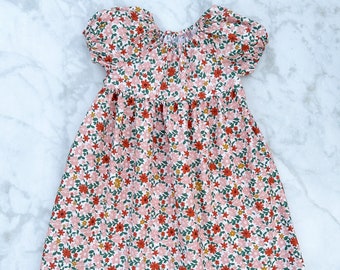 Girls Spring Floral Dress with Pockets