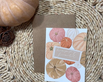 Fall Pumpkin Card