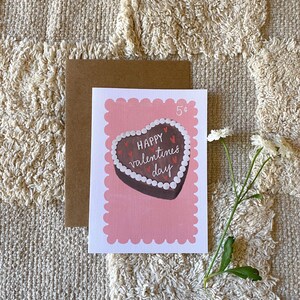 Chocolate Cake Valentine Card