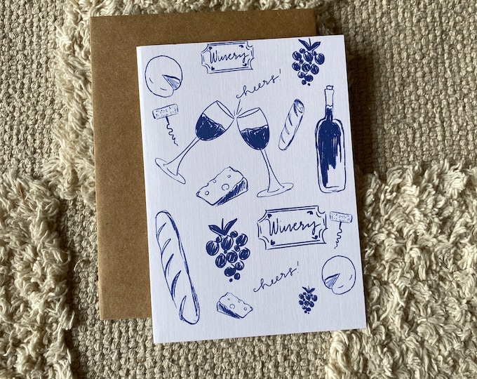 Wine Greeting Card