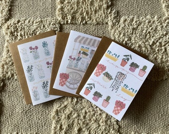 Set of 3 Mother’s Day Floral Cards