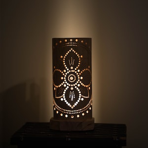 Bamboo Light,Bamboo Table,Wooden Lamp,Decor Lamp,Gift Lamp,Handmade Bamboo...