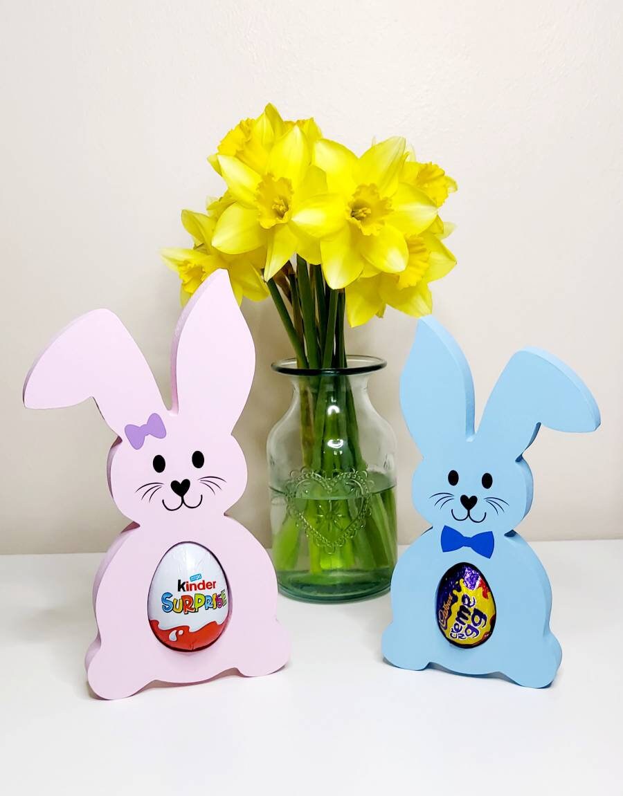 Personalised Easter Bunny Easter Gift Chocolate Egg Holder Etsy UK