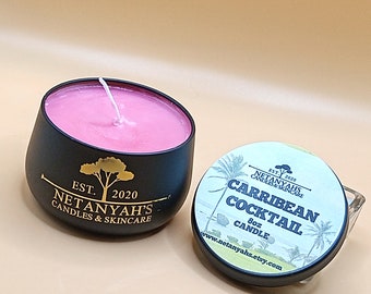 Caribbean Cocktail Candles-scented-4oz